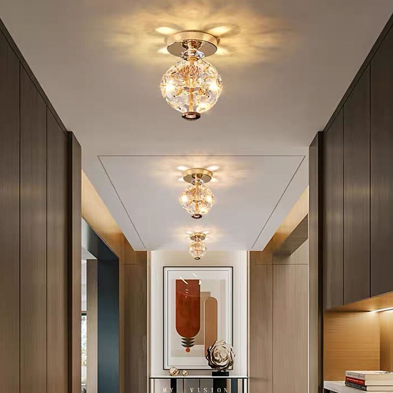 20cm Unique Design Ceiling Lights Metal Electroplated Modern 220-240V