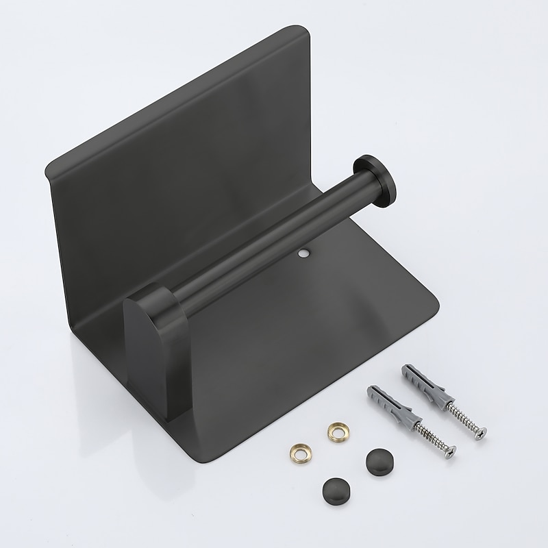 304 Stainless Steel Toilet Paper Rack Multi-Functional Storage Roll Paper Rack Thickened Panel Black Matte Brushed Matte Gold Matte Optional3