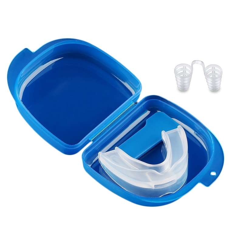 Mouth Guard Stop Teeth Grinding Anti Snoring Bruxism with Case Sleep Aid Eliminates Snoring Health Care Anti Snore Mouthpiece2