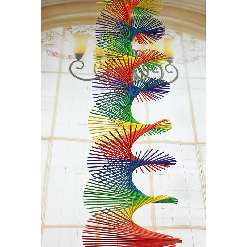 Metal Black Aluminum Wind Chime Handmade Gift Dream Catcher Ornament Wall Hanging Outdoor Decor 80*50*8cm4