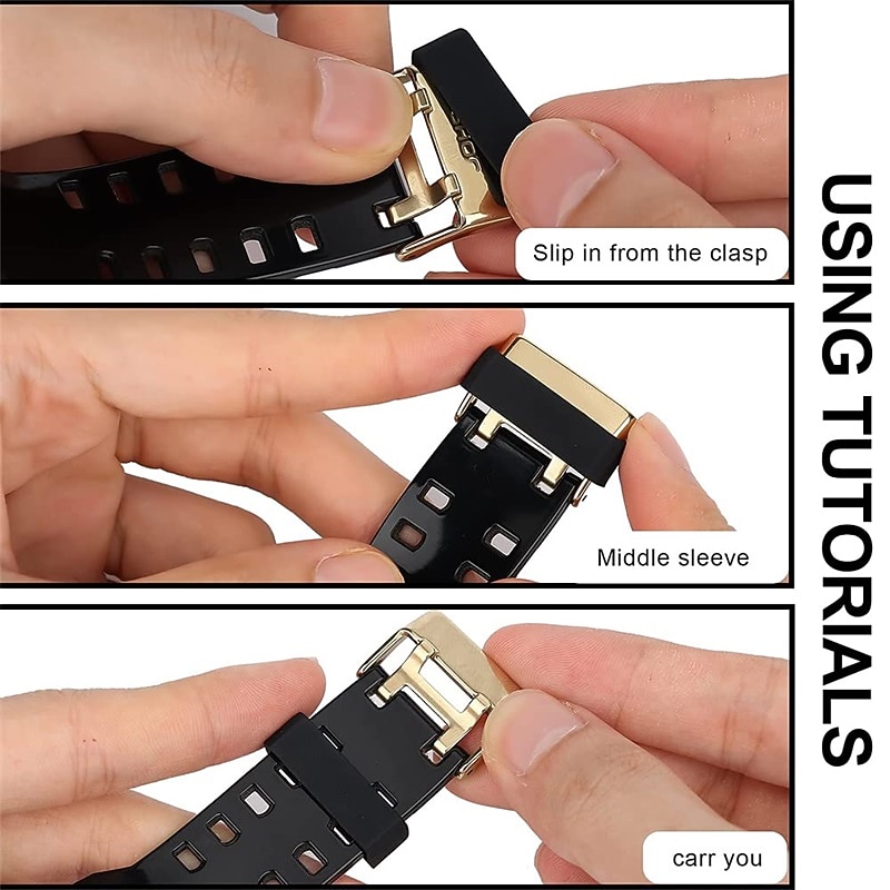 6 PCS Smart Watch Strap Loop for Samsung Galaxy Garmin Forerunner 220 Fenix 7/6/5/5 Plus Instinct 2/2 Solar / Solar / Instinct Standard Forerunner 945/935/745 Watch 3 45mm, Watch 46mm 22mm Silicone3