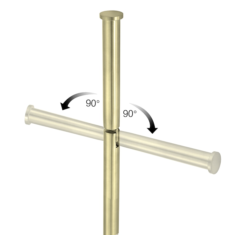 Free Standing Toilet Paper Holder Stand with Marble Base,304 Stainless Steel Rustproof Tissue Roll Holder Floor Stand Storage for Bathroom (Chrome)4