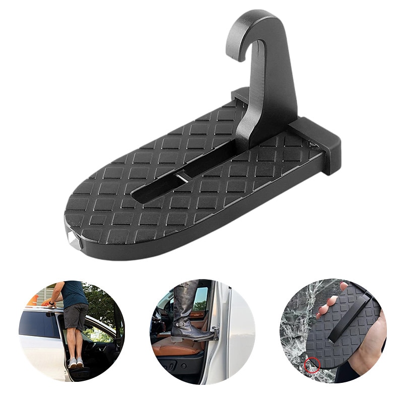 Door step foldable roof frame door lifting latch glass circuit breaker safety hammer