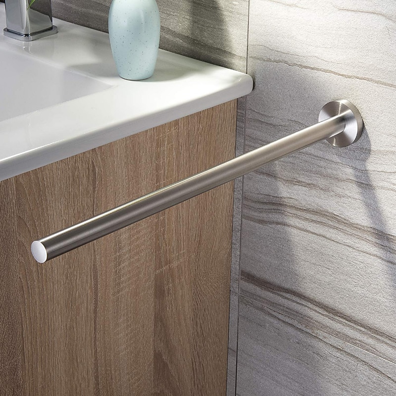 Double Arm Towel Holder 304 Stainless Steel Towel Bar Rail Wall Kitchen Hanger Shelf for Towels Bathroom Towel Rack4