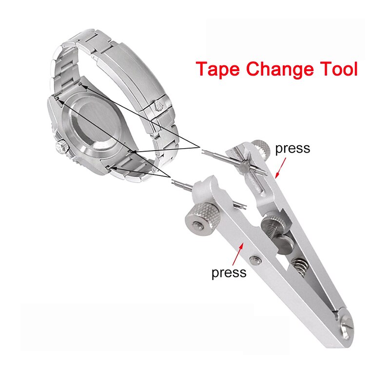 Silver 4/6/8 Needles V-Shaped Raw Ear Pliers Watch Repair Tool Raw Ear Strap Disassembly Pliers Accessories2