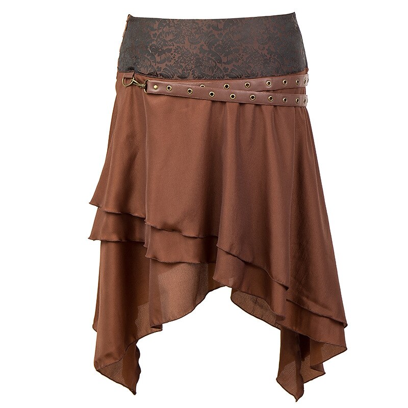 Retro Vintage Medieval Steampunk Skirt Pirate Vikings Fancy Dress Women's Pirate Fantasy Steampunk Halloween Carnival Party LARP Adults' Skirt All Seasons3