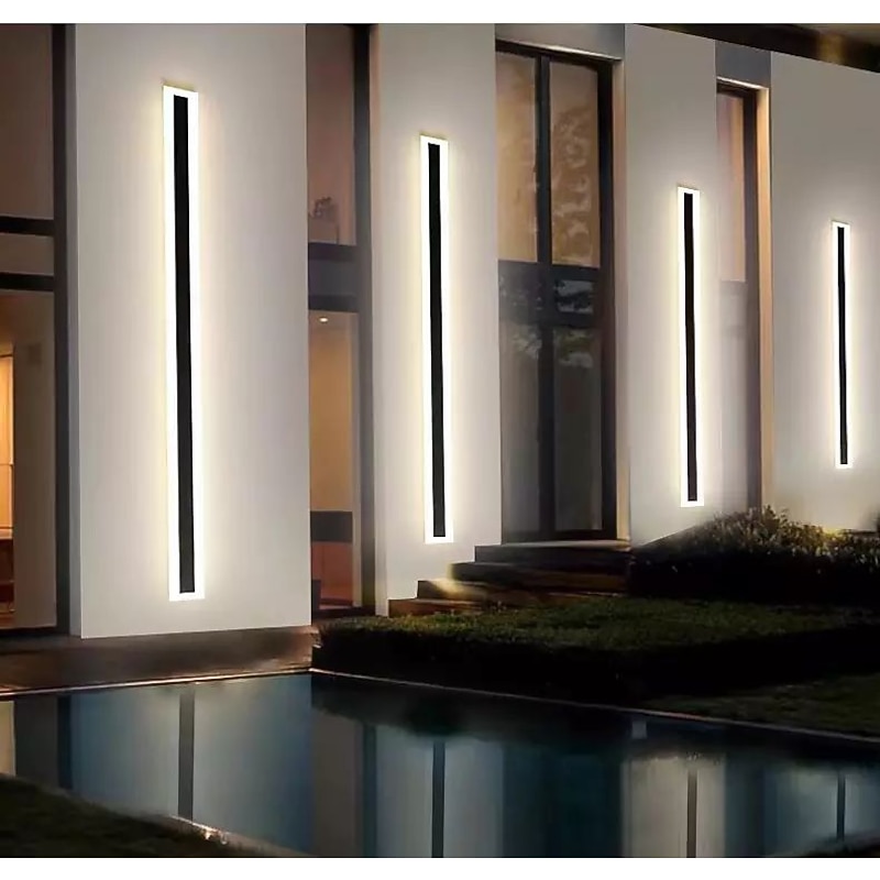 LED Outdoor Wall Lights IP44 Waterproof Simple Outdoor Iron Wall Light 110-240V 20 W