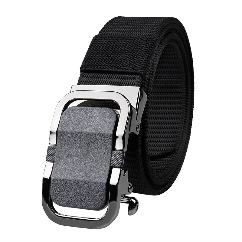Men's Belt Tactical Belt Black Army Green Nylon Fashion Outdoor Athleisure Pure Color Outdoor Sports Outdoor Hiking3