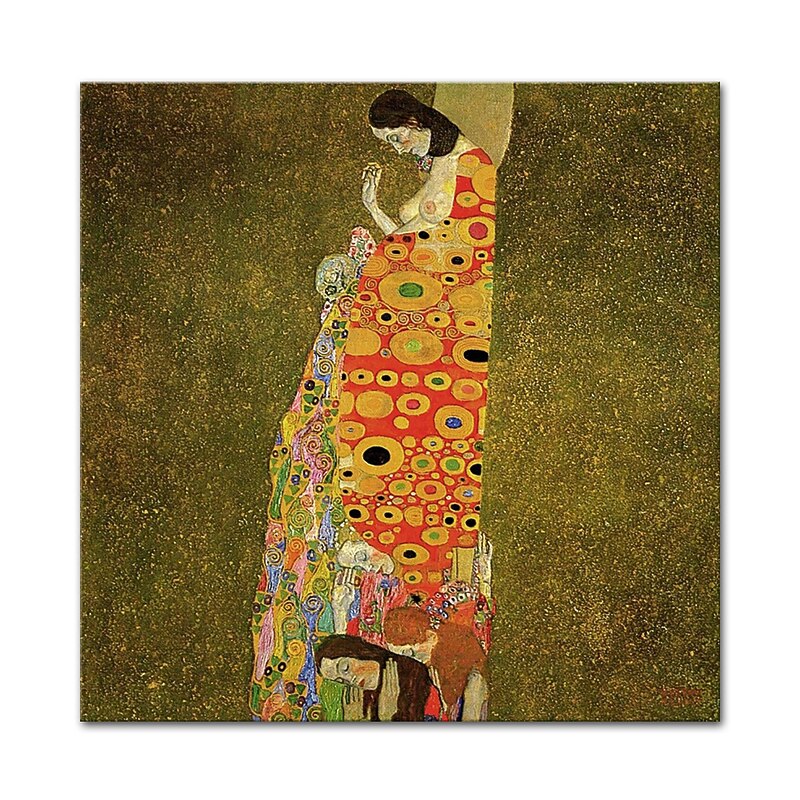 Mintura Handmade Portrait of Adele Bloch-Bauer Oil Painting On Canvas Wall Art Decoration Gustav Klimt Famous Picture For Home Decor Rolled Frameless Unstretched Painting4
