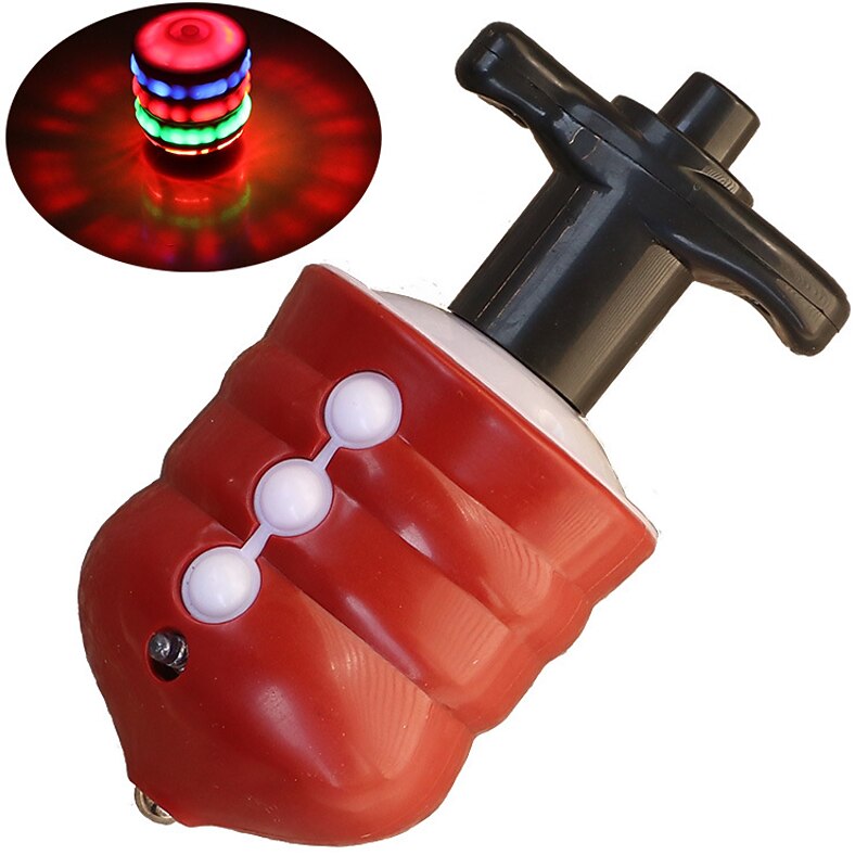 Rotating Gyro With Sound And LED Light Music Spinning Top Pressing Style/Imitation Wood/Magnetic Flashing Children Luminous Toysfor Gift for Boy&Girls2
