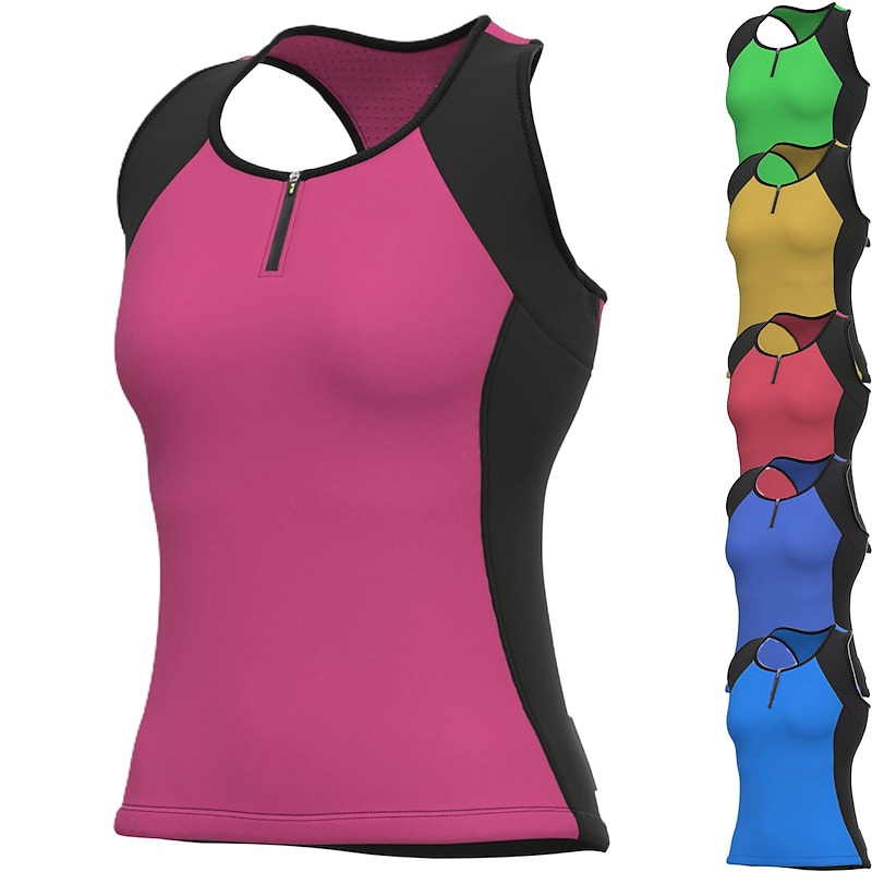 21Grams Women's Cycling Jersey Short Sleeve Bike Jersey 3 Rear Pockets Reflective Strips Geometric Top Summer Bike wear Mountain Bike Shirt Sports Cycling Clothing Breathable Quick Dry