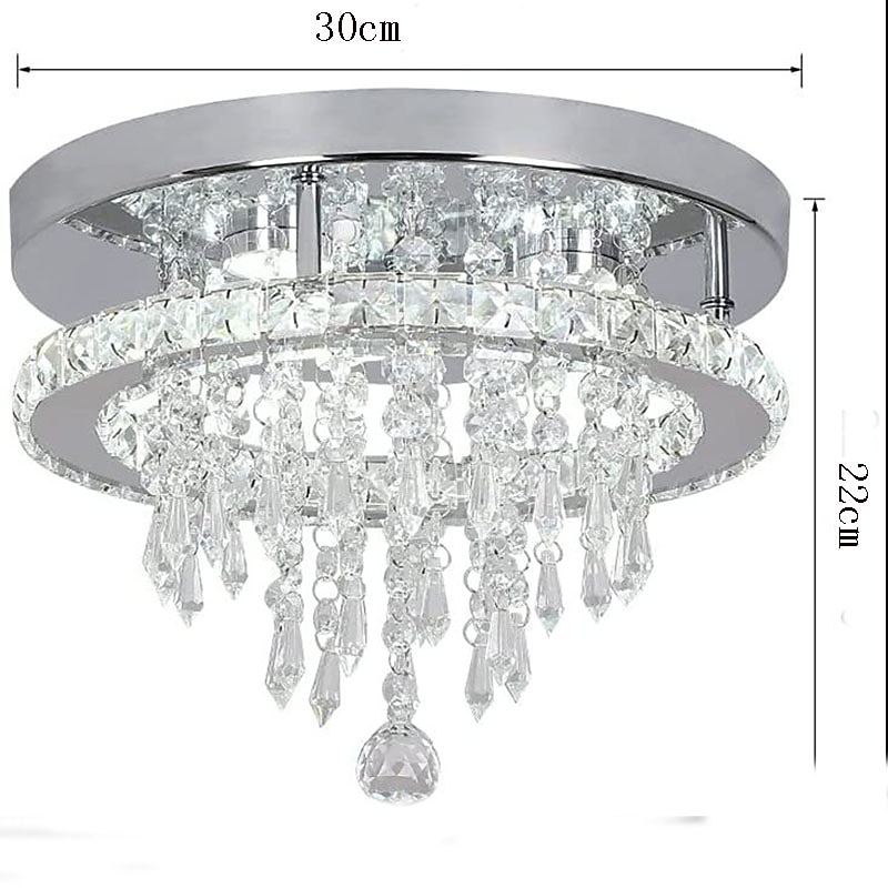 30cm Island Design Ceiling Lights Stainless Steel Electroplated Modern 220-240V4