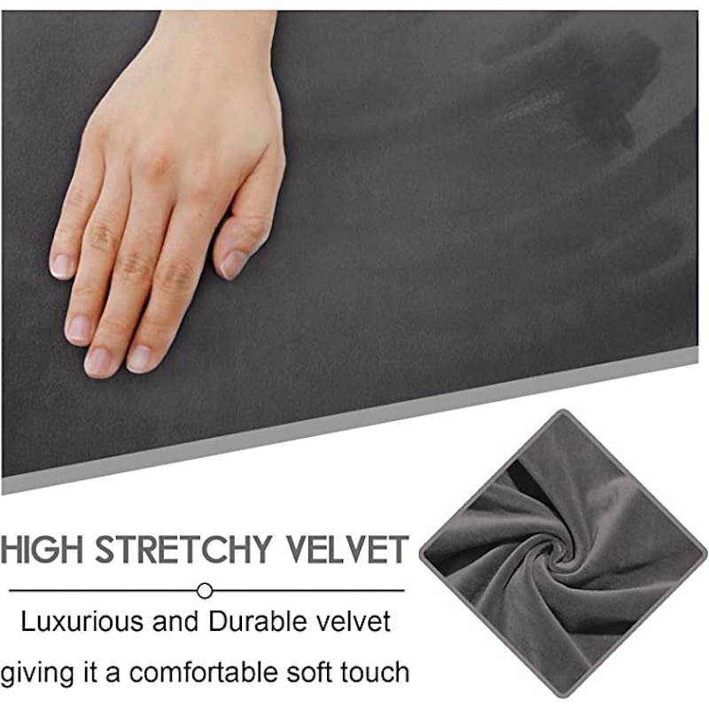 Recliner Cover LoveSeat with Middle Console Slipcover,Burgundy Velvet Stretch Loveseat Reclining Sofa Covers, 2 seat Loveseat Recliner Cover, Thick, Soft, Washable, Love seat Slipcovers3