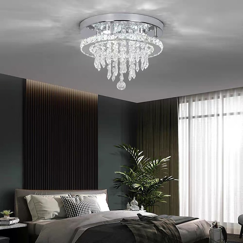 30cm Island Design Ceiling Lights Stainless Steel Electroplated Modern 220-240V3