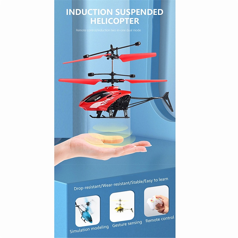 2.4Ghz 2 Channels Alloy Mini RC Helicopter with LED Light for Kids Adult Indoor RC Helicopter Best Gift for Boys Girls 12