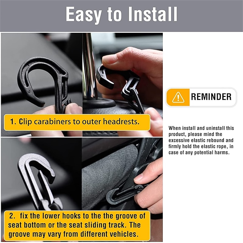 Dog Car Net Barrier Pet Barrier with Auto Safety Mesh Organizer Stretchable Storage Bag Universal for Cars SUVs -Easy Install Car Divider for Driving Safely with Pets4