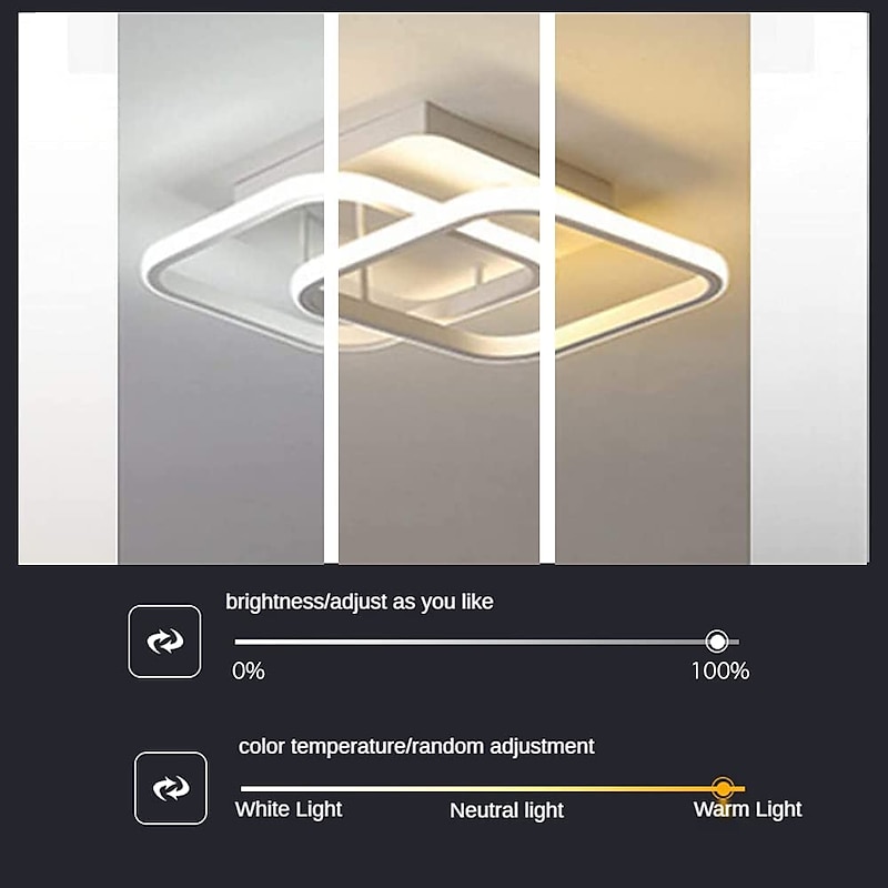 24 cm Ceiling Light LED Flush Mount Lights Metal Modern Style Painted Finishes 110-120V 220-240V3