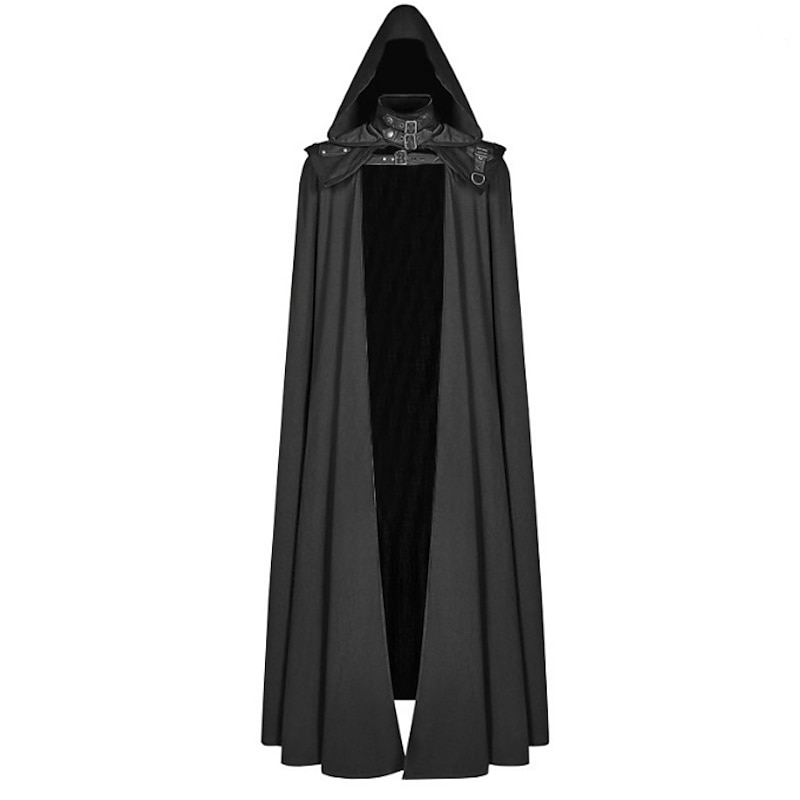 Retro Vintage Punk & Gothic Medieval Masquerade Plague Doctor Viking Ranger Fancy Dress Men's Women's Unisex Celtic Viking Fantasy Halloween Carnival Masquerade Performance Adults' Cloak3