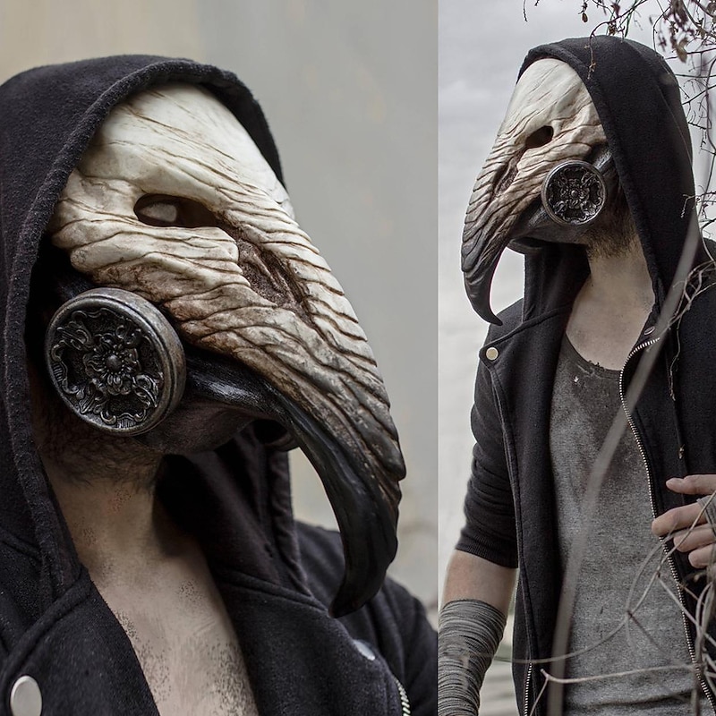 Retro Vintage Punk & Gothic Medieval Mask Masquerade Plague Doctor Fancy Dress Men's Women's Masquerade Party Adults' Mask4