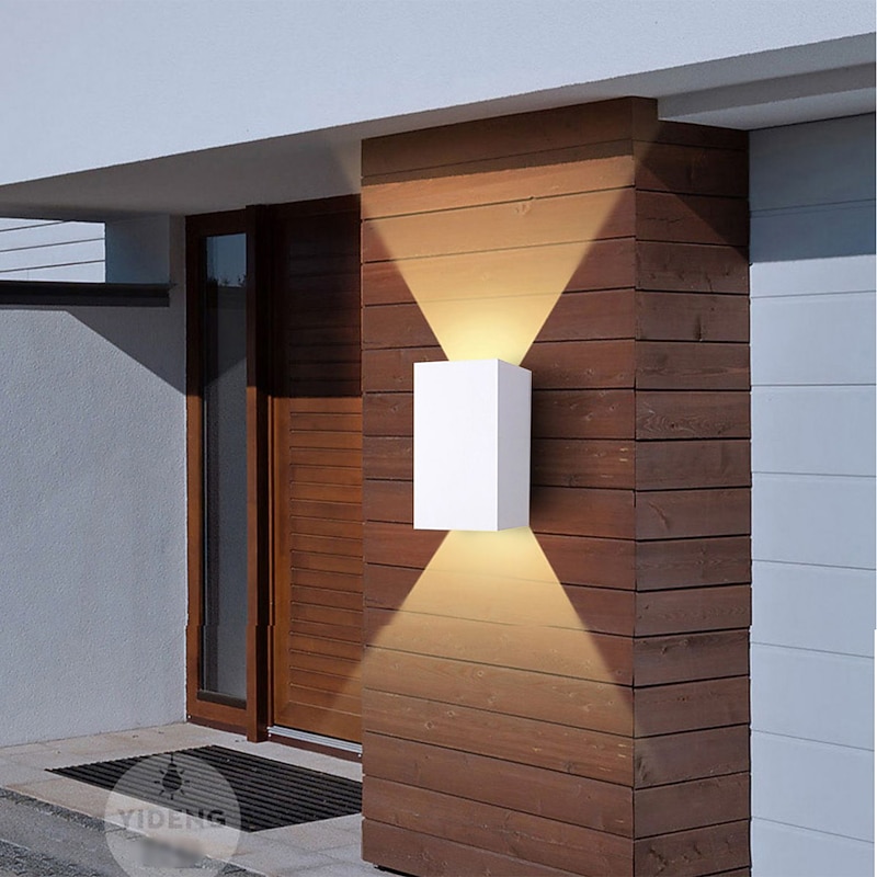 LED Outdoor/Indoor Wall Lamp 2 Heads 12W 4 Heads 20W Adjustable Beam Angle LED Porch Lamp Outdoor Lamp Applicable to House Terrace and Porch AC85-265V2