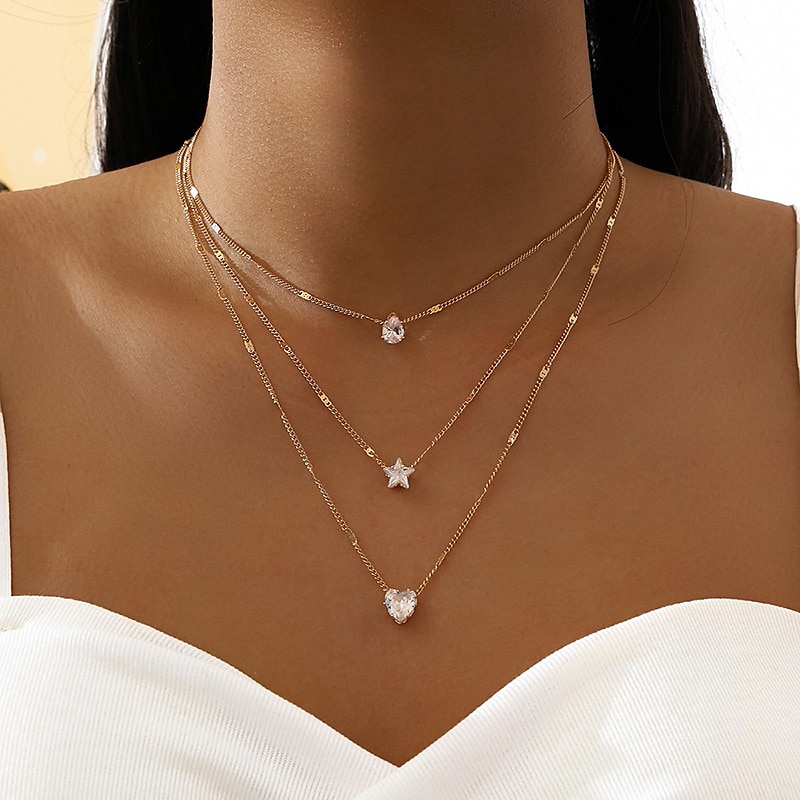 Women's necklace Vintage Outdoor Heart Necklaces 2025 - $6.49