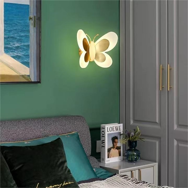 LED Butterflies Indoor Wall Lights, Unique Wall Sconces Light Fixture Wall Lamp for Living Room Bedroom3