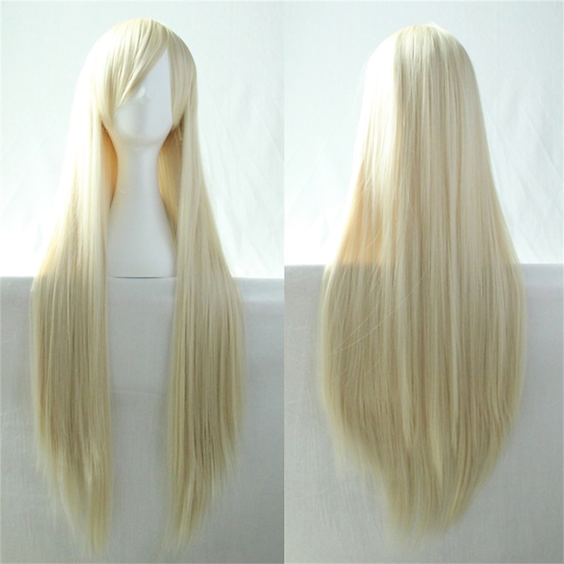 Cos Wig Color Long Straight Hair Cosplay Wig European and American Anime 80cm Wig Halloween Wigs4