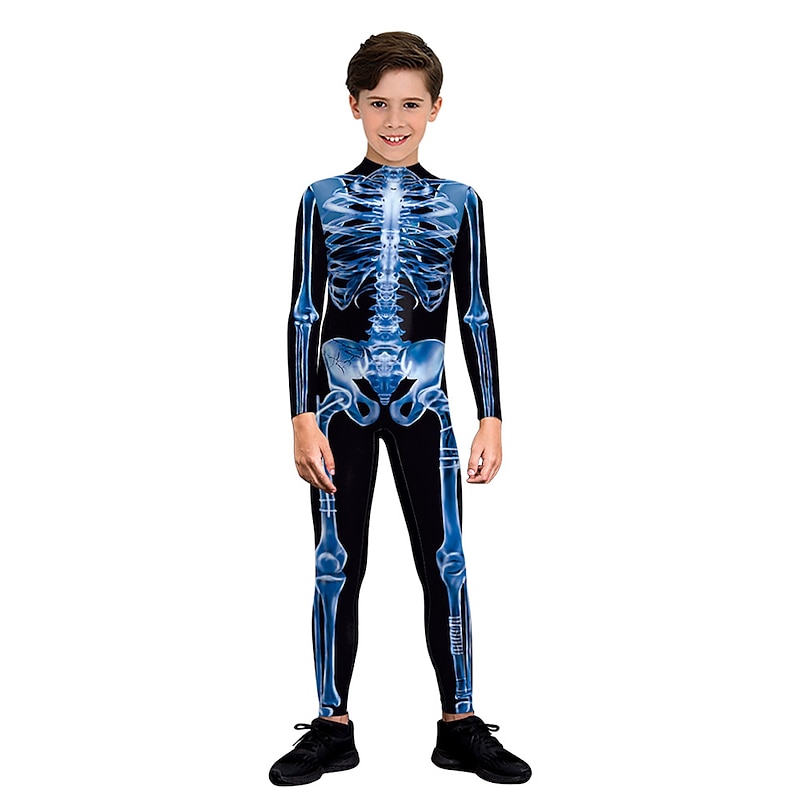 Zentai Suits Catsuit Skin Suit Skeleton / Skull Adults' Cosplay Costumes Cosplay Women's Anatomy Carnival Masquerade World Book Day Costumes3