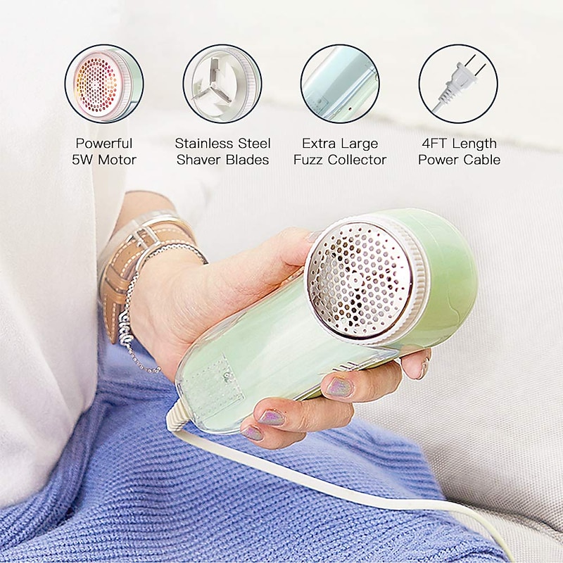 Lint Remover Fabric Shaver For Clothing Fluff Pellet Trimmer Machine Portable Charge Remover Eliminator Clothes Shaver Fuzz Remover2