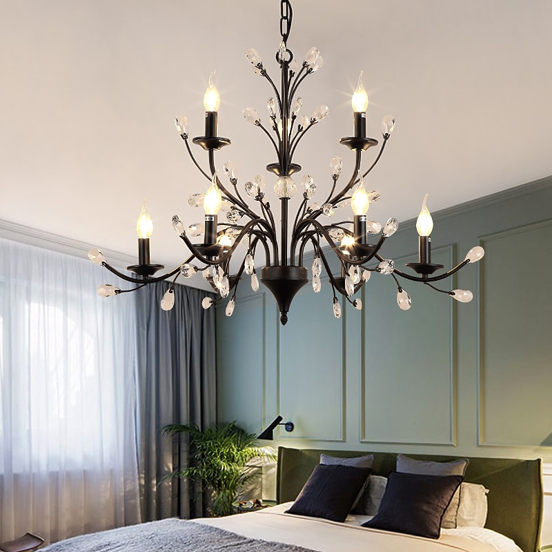 12 Bulbs 112 cm Mini Style Chandelier Metal Painted Finishes Retro / Traditional / Classic 110-120V / 220-240V2
