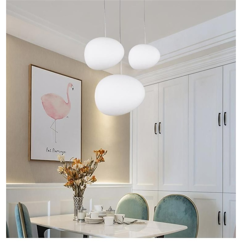 Pendant Lighting 1 Light Globe Pendant Lamp, Modern Adjustable Kitchen Hanging Ceiling Light