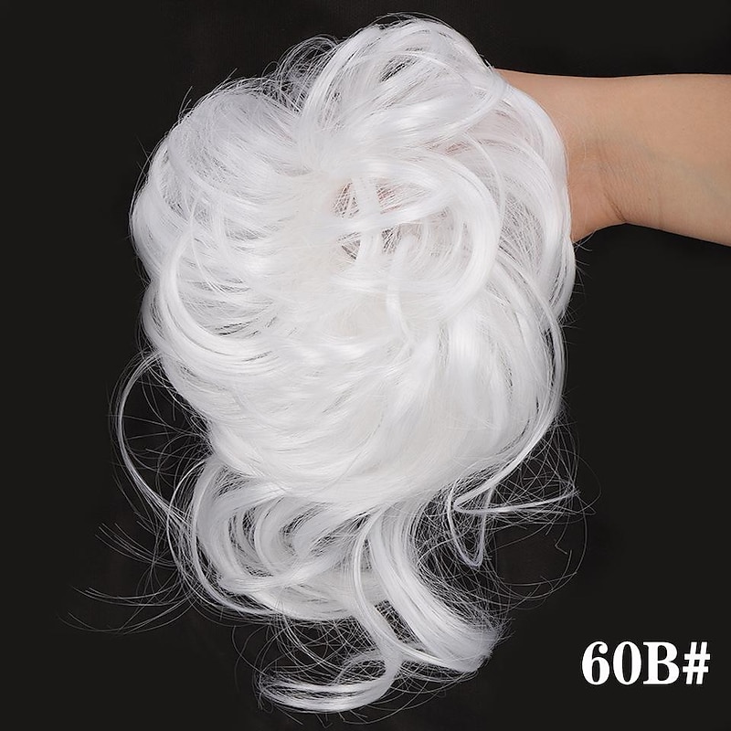 factory wholesale foreign trade synthetic wig bun hair ring messy hair ring elastic ball head comfortable daily4