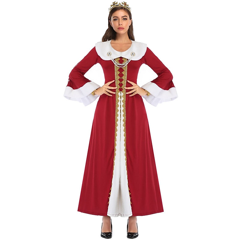 Queen Halloween Cosplay Costume Outfits Couples' Costumes Cosplay Carnival Costume Cosplay Costume Party Adults' Women's Halloween Carnival Easy Halloween Costumes Dress Up