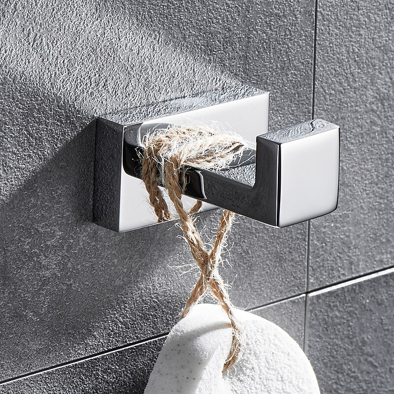 Wall Hooks,SUS304 Wall Mounted Robe Hooks,Stainless Steel Bathroom Coat Hooks for Bathroom,Kitchen,Bedoom(Black/Chrome/Golden/Brushed Nickel)