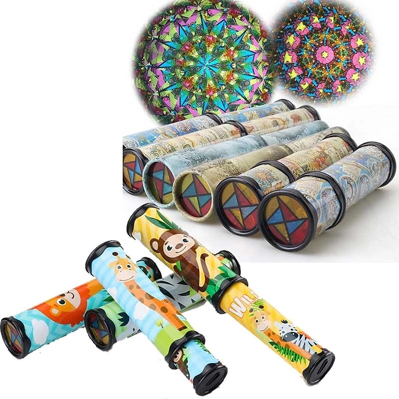 3 pcs New Scalable Rotation Kaleidoscope  Magic Changeful Adjustable Fancy Colored World Toys For Children Autism Kid Puzzle Toy3