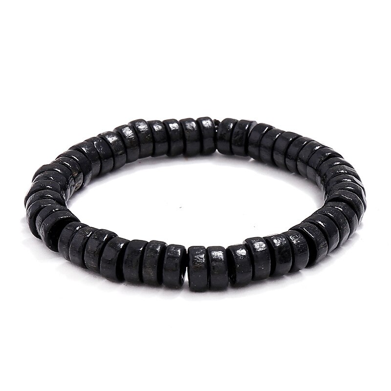 Men's Women's Bead Bracelet Classic Vintage Theme Fashion Boho Wood Bracelet Jewelry Black / Ink Blue / Brown For Daily Holiday Festival 5
