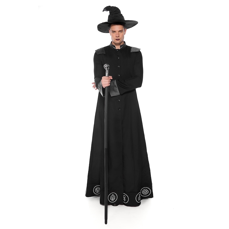 Warlock Halloween Cosplay Costume Fancy Costume Cosplay Cosplay Costume Party Adults' Men's Halloween Carnival Easy Halloween Costumes Dress Up3