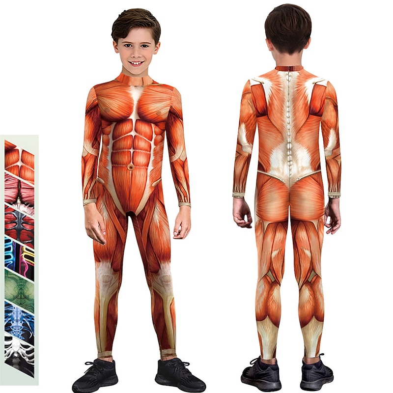 Zentai Suits Catsuit Skin Suit Skeleton / Skull Adults' Cosplay Costumes Cosplay Women's Anatomy Carnival Masquerade World Book Day Costumes