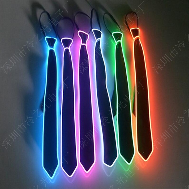 LED Light Up Neck Tie for Carnival Festival Rave Party Show Costume Accessories2