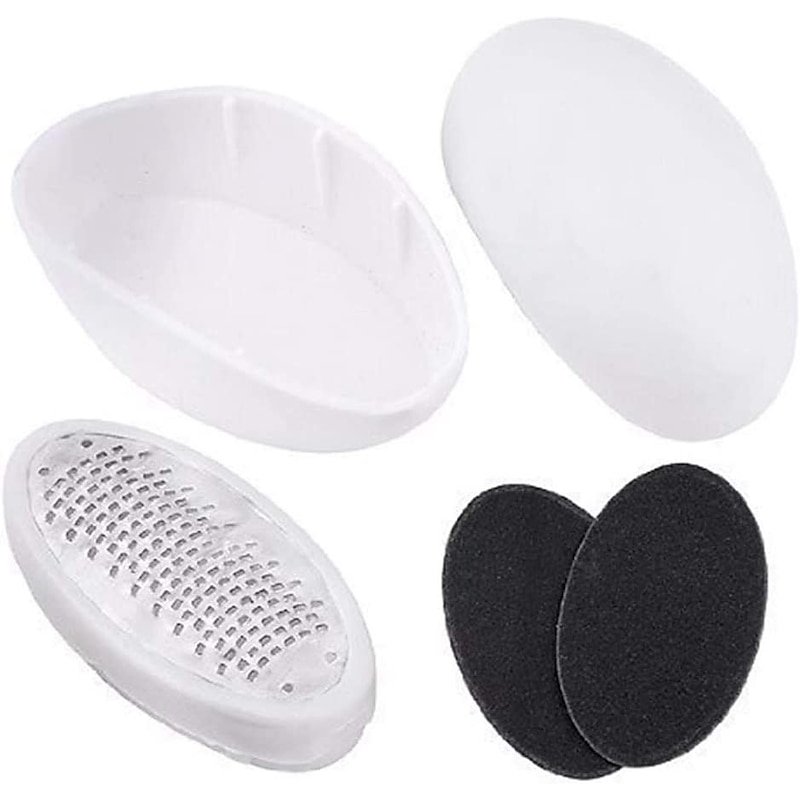 Foot Grinder Egg Shape Pedicure Foot Scraper File with Stainless Steel Head for Quick Removal of Hard Skin3