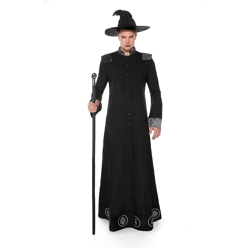 Warlock Halloween Cosplay Costume Fancy Costume Cosplay Cosplay Costume Party Adults' Men's Halloween Carnival Easy Halloween Costumes Dress Up4
