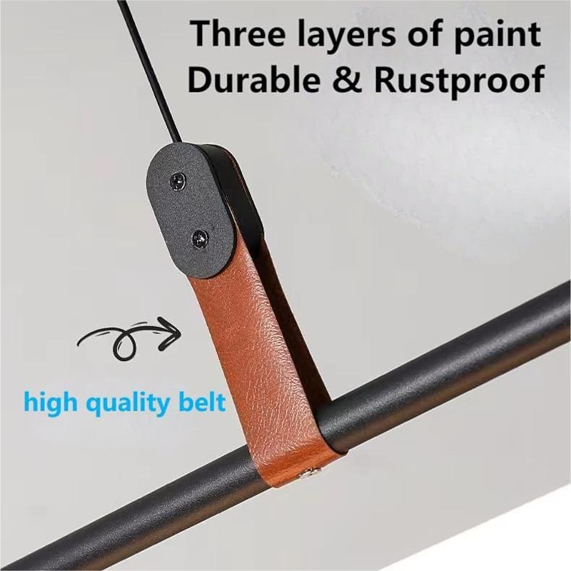 80cm LED Pendant Light Modern Line Design   Chain Adjustable Hanging Lamp for Kitchen Dining Living Room Black and Gold 110-120V 220-240V4