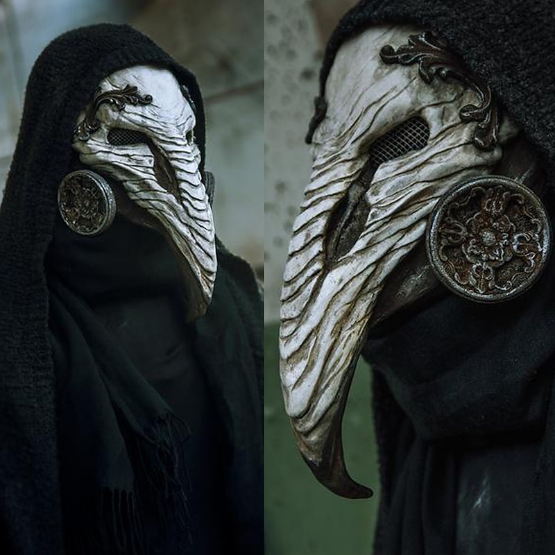 Retro Vintage Punk & Gothic Medieval Mask Masquerade Plague Doctor Fancy Dress Men's Women's Masquerade Party Adults' Mask3