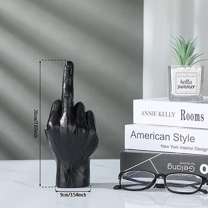Nordic Decoration Home Sculpture Middle Finger Statue Ornament Home Desk Decoration Resin Craft for Room Decor Accessories4
