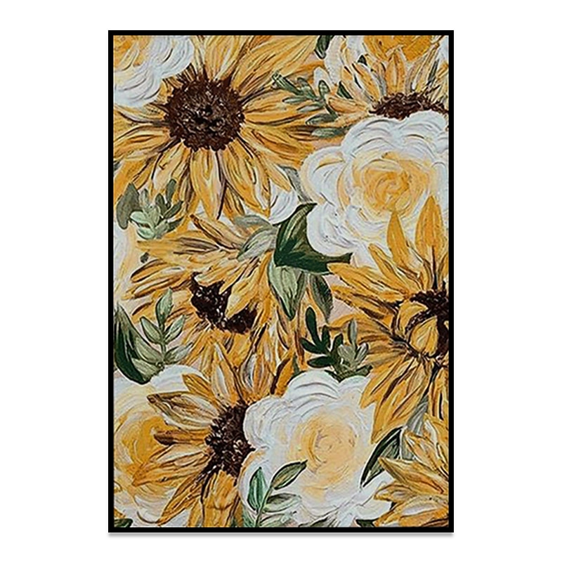 Handmade Oil Painting Canvas Wall Art Decoration Modern Flowers for Home Decor Rolled Frameless Unstretched Painting4