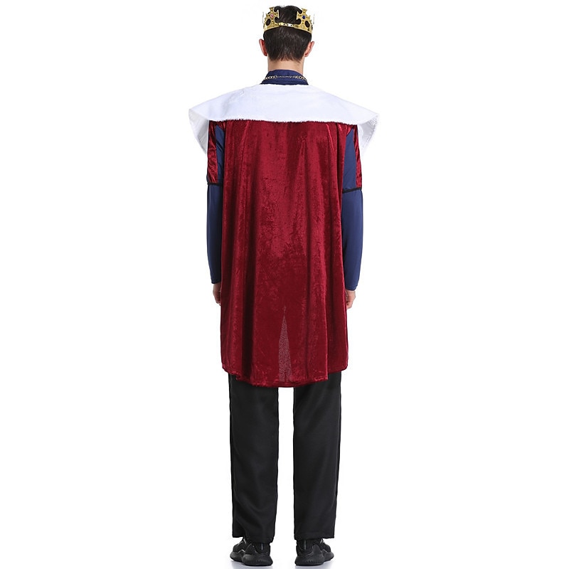 Couples Cosplay King Queen Outfits Couples' Costumes Unisex Movie Cosplay Cosplay Costume Party Red Costume Halloween Carnival Masquerade3