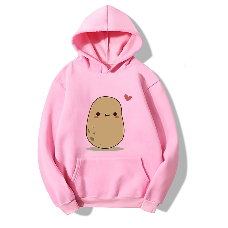 Boys 3D Potato Hoodie Long Sleeve 3D Print Fall Winter Fashion Cute Kids 3-13 Years Outdoor Daily Regular Fit2