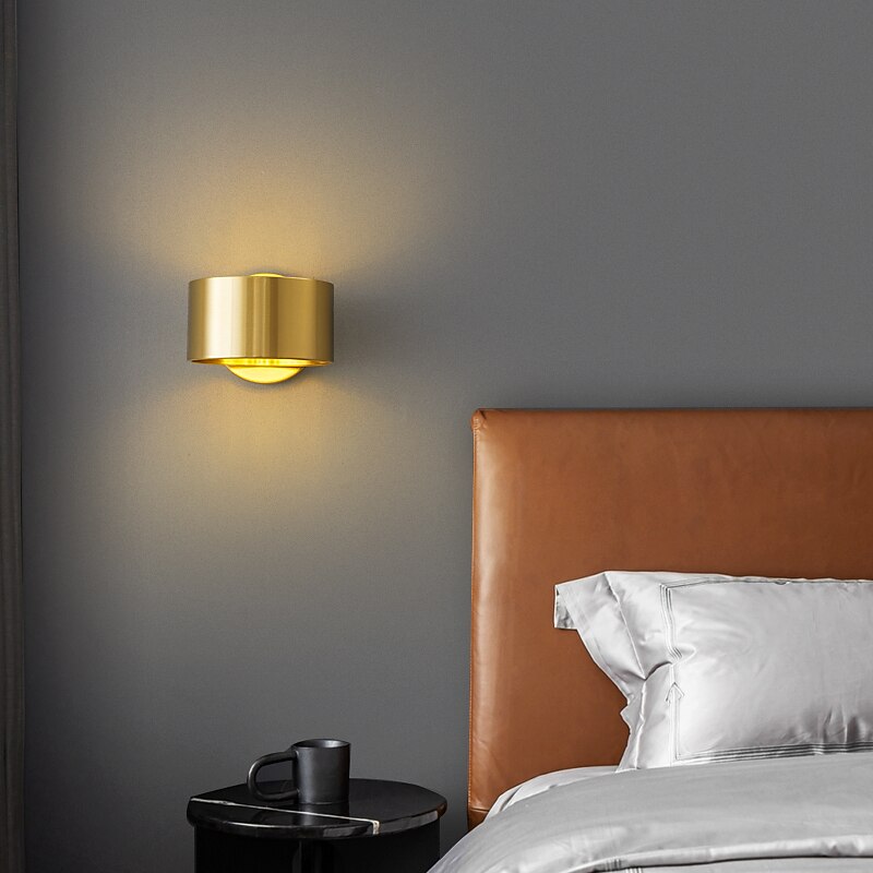 Indoor Modern Nordic Style Indoor Wall Lights Living Room Bedroom Copper Wall Light 220-240V4