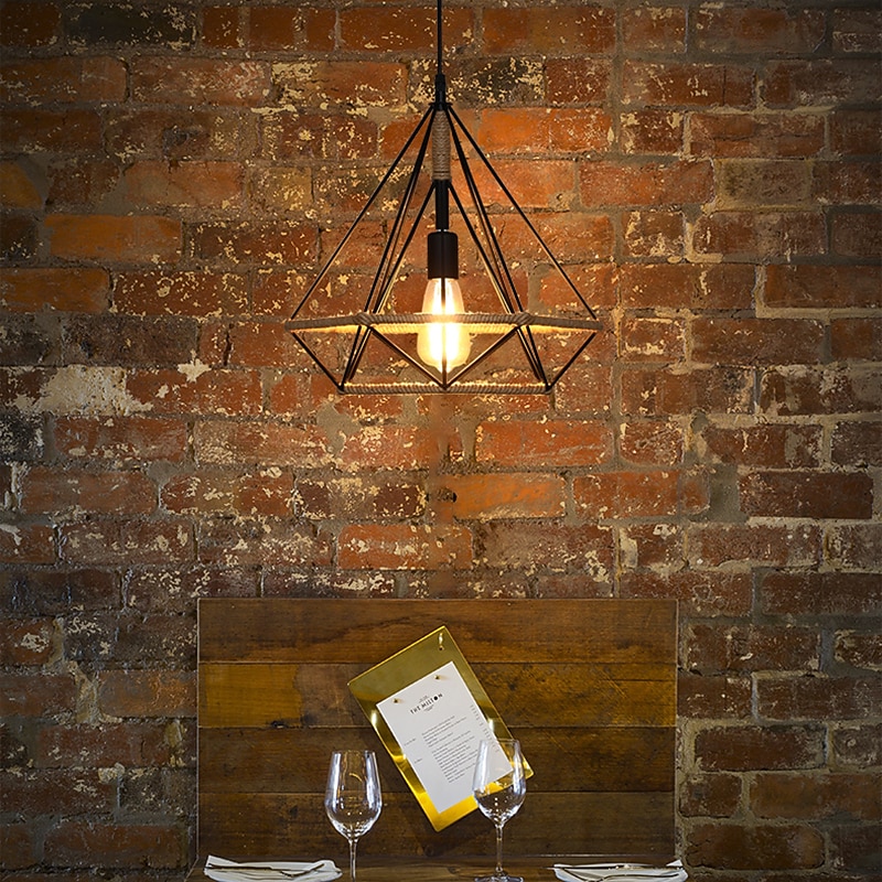 25cm Single Design Island Design Pendant Light Hemp Rope Painted Finishes Modern Nordic Style 220-240V2