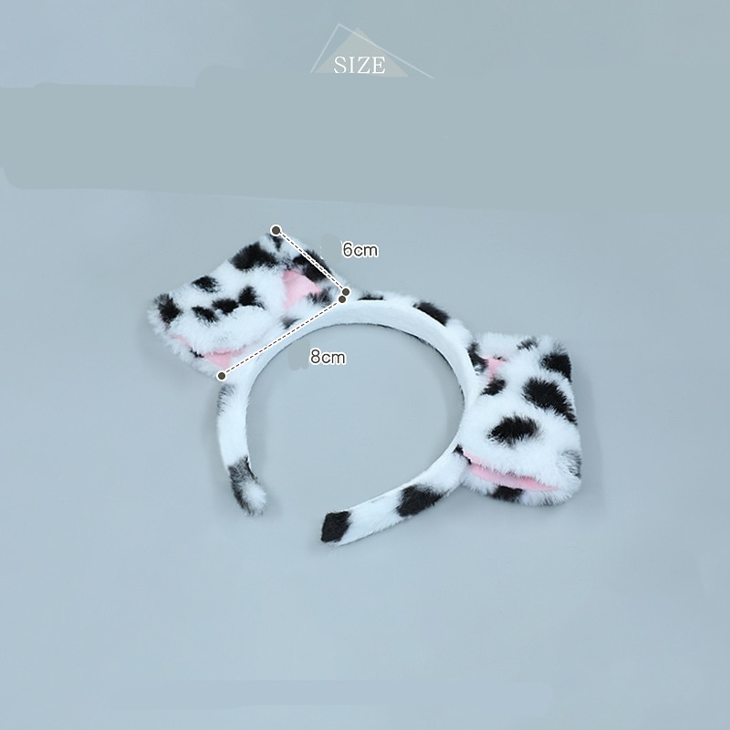 Carnival Party Pprops Bear Ears Headband Dog Ears Headband Dalmatian Ears Headband for Kids Women Men2